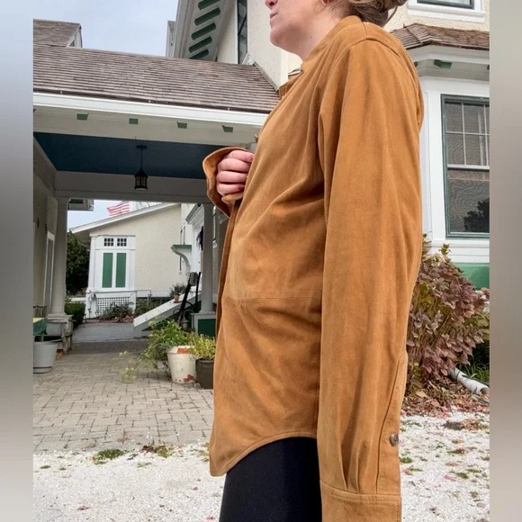 VTG Men’s Polo Ralph Lauren Carmel Suede Button Down sz M - Picture 12 of 15